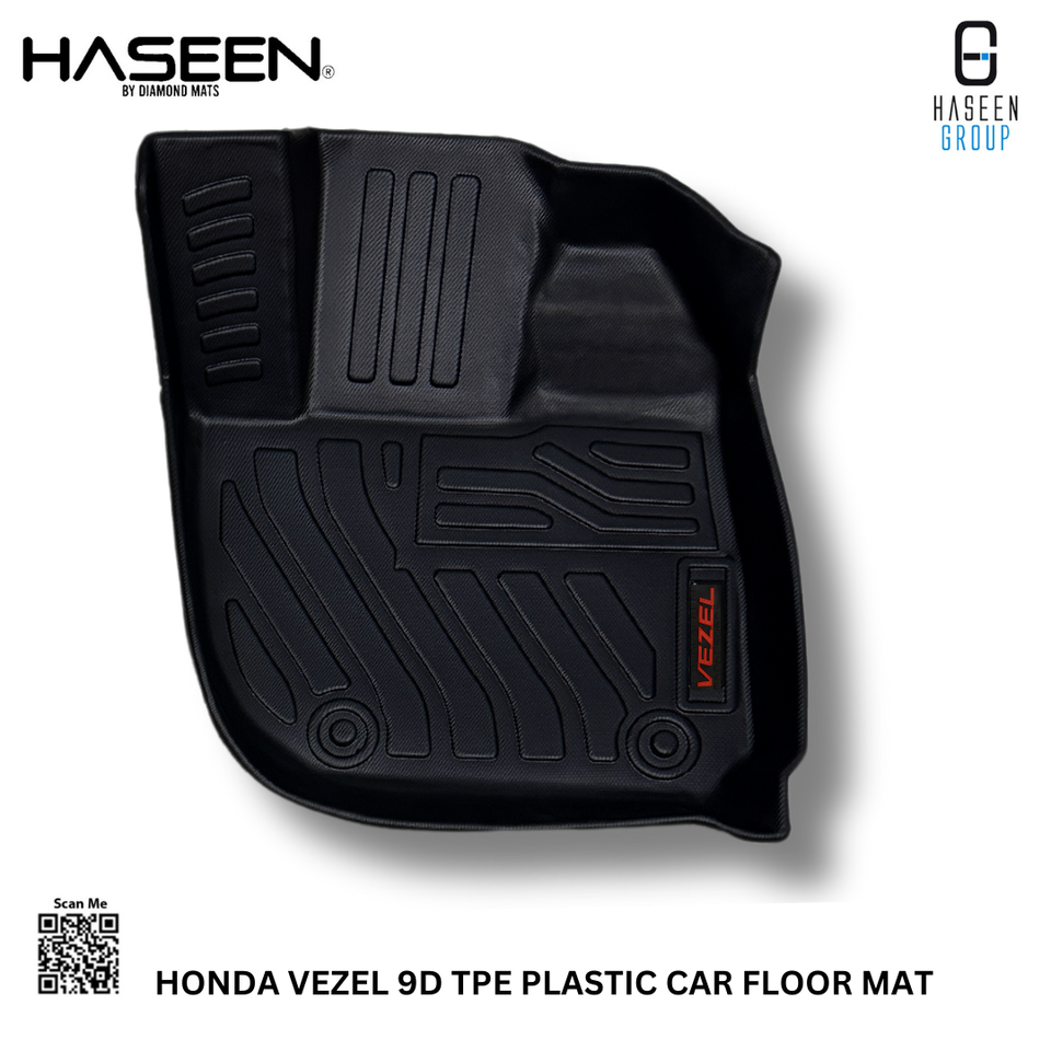 HONDA VEZEL 2014-2024 NEW STYLE LUXURY 9D TPE PLASTIC FLOOR MAT