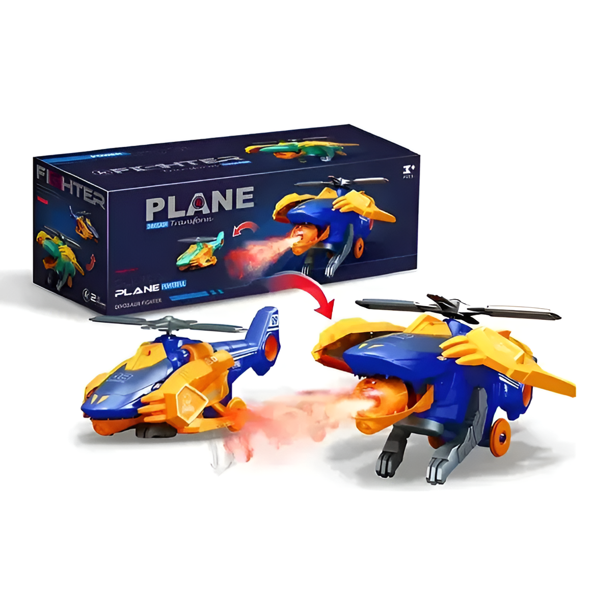 Lightning & Musical Fighter Helicopter Toy