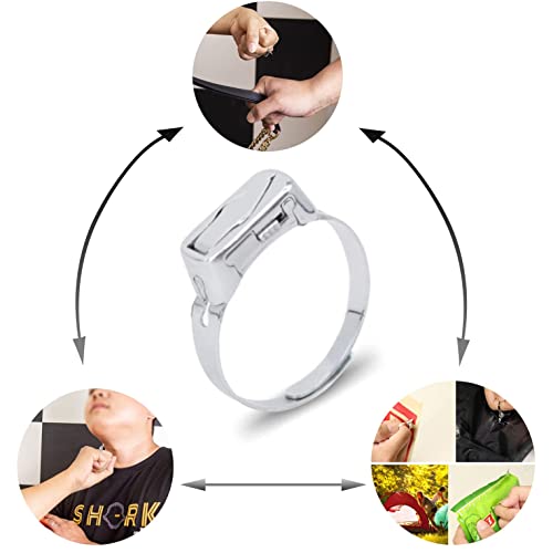 Adjustable Self Defense Ring - Self Defense Ring Knife - Hidden Blade Emergency Protection Tool for Men &amp; Women