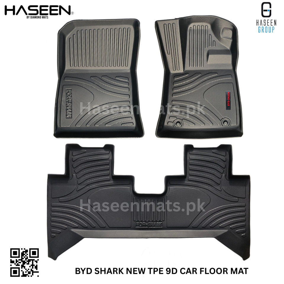 BYD SHARK 9D TPE PLASTIC FLOOR MATS