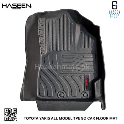 TOYOTA YARIS SEDAN 9D TPE PLASTIC FLOOR MATS