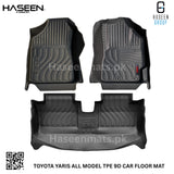 TOYOTA YARIS SEDAN 9D TPE PLASTIC FLOOR MATS