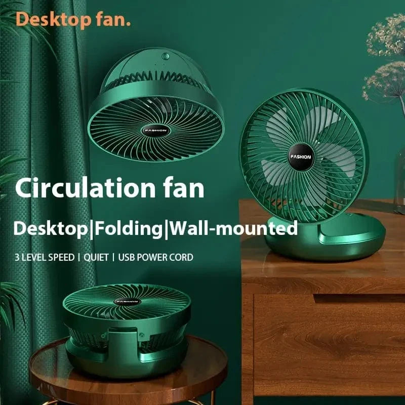 USB Rechargeable Portable Telescopic Folding Fan -3 Speeds Adjustable speed and Height Fan ( Free Shipping )