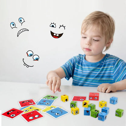 Face Changing Magic Cube Building Blocks
