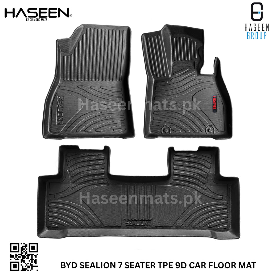 BYD SEALION 7 9D TPE PLASTIC FLOOR MATS