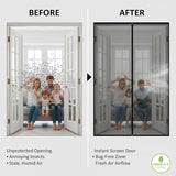 Magnetic Screen Door - Bugs Out, Breeze in
