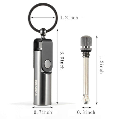 Original Waterproof Flint Fire Keychain