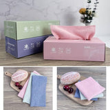 Microfiber Cleaning Cloths – 10-Piece Reusable Tissue Box for Dusting, Polishing &amp; Household Cleaning - Micro Fiber Tissues - Cleaning Cloth