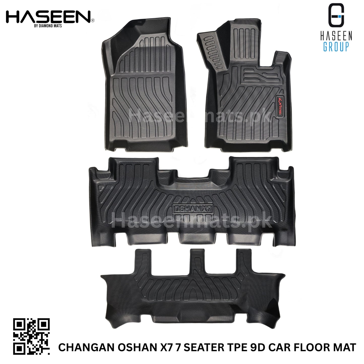 CHANGAN OSHAN X7 7 SEATER 9D TPE PLASTIC HEAVY DUTY CAR FLOOR MAT