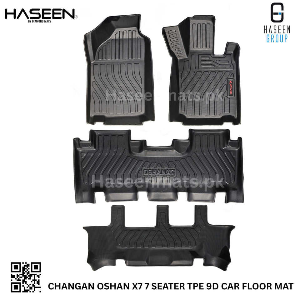 CHANGAN OSHAN X7 7 SEATER 9D TPE PLASTIC HEAVY DUTY CAR FLOOR MAT