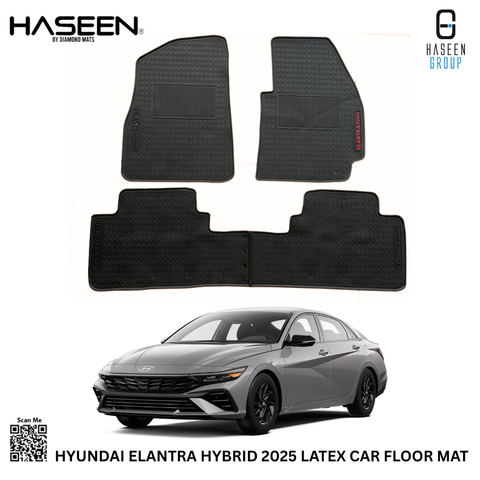 HYUNDAI ELANTRA HYBRID 2025 LATEX RUBBER CAR FLOOR MAT