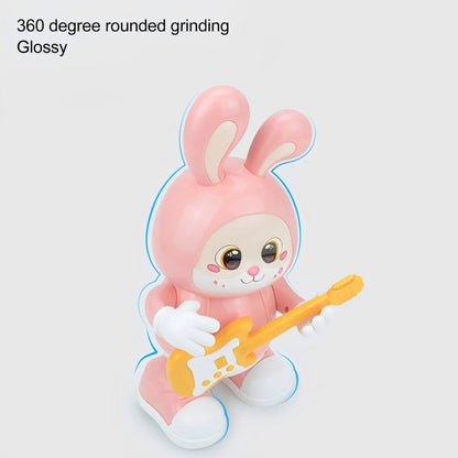 Lightning & Musical Cute Dancing Guitar Bunny