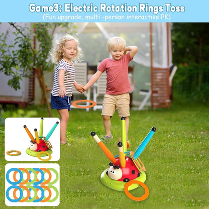 3 in 1 Musical Jump, Toss & Rocket Launcher Toy