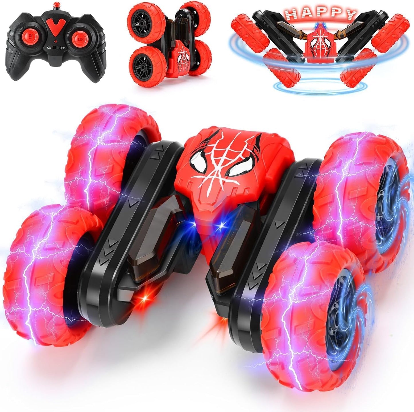 Rechargeable Double Sided Spin RC Stunt Car