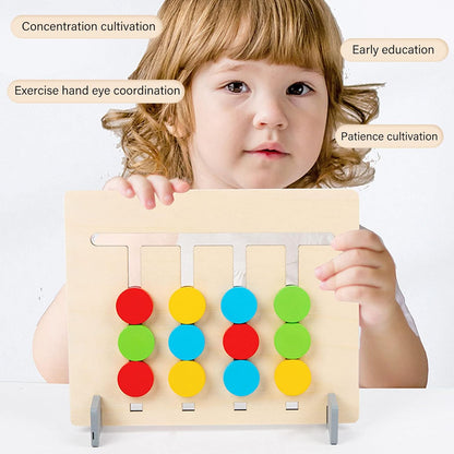 Montessori Wooden Puzzle Slide Game