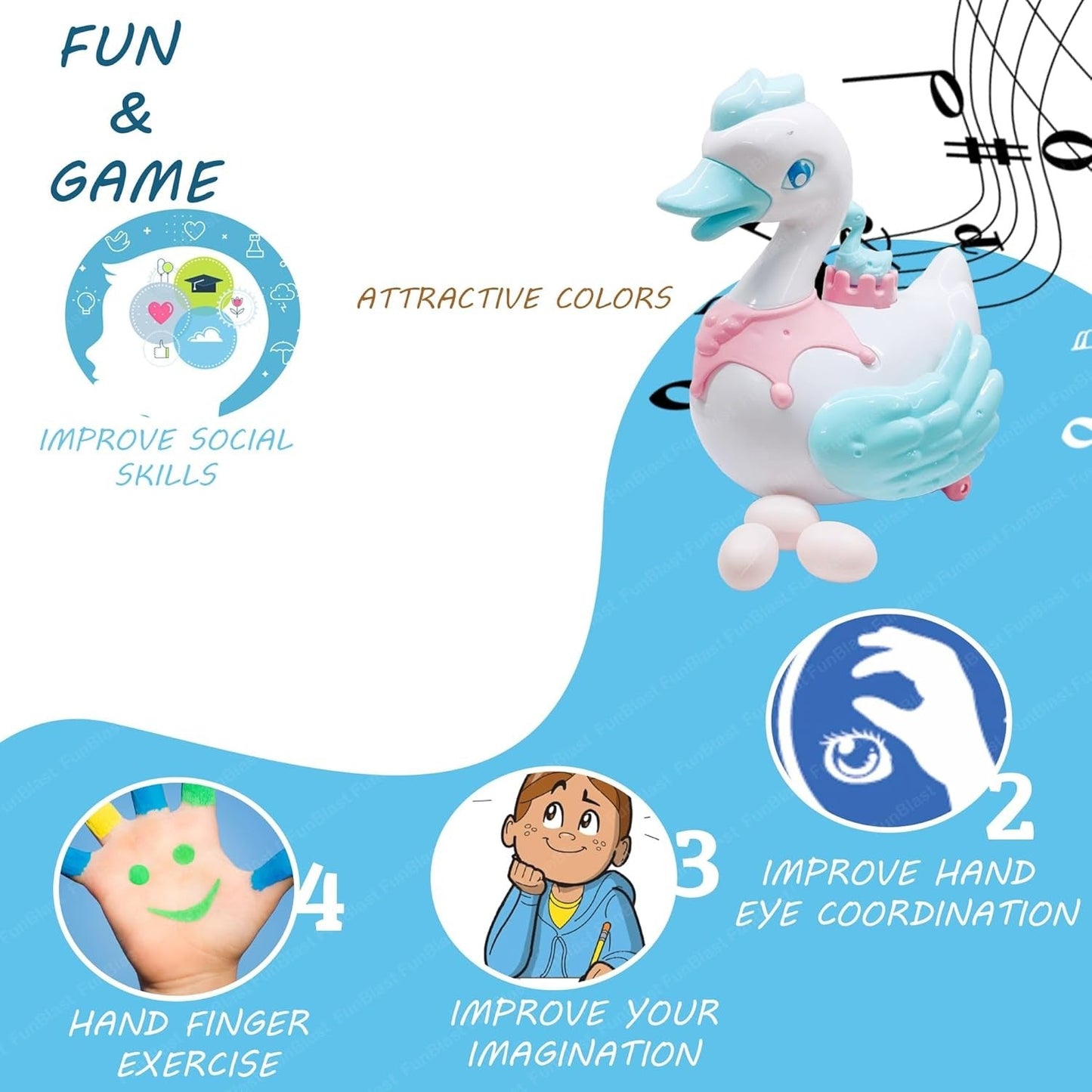FunBlast Swan Egg-Laying Toy