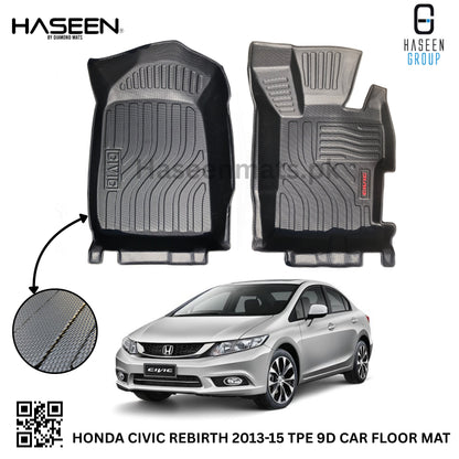 HONDA CIVIC REBIRTH 2013-2015 9D TPE PLASTIC FLOOR MATS