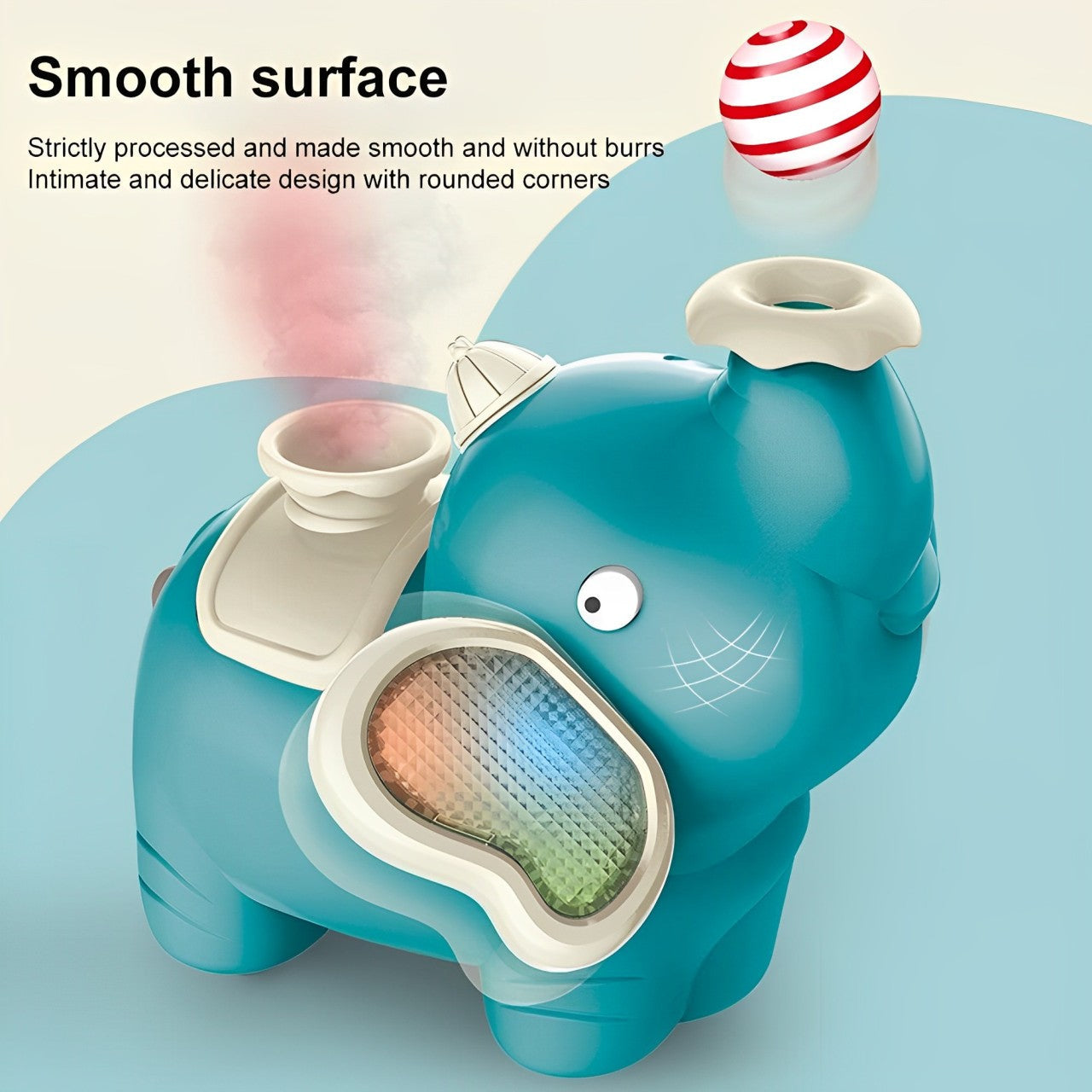 Lightning & Musical Cute Ball Floating Elephant Toy