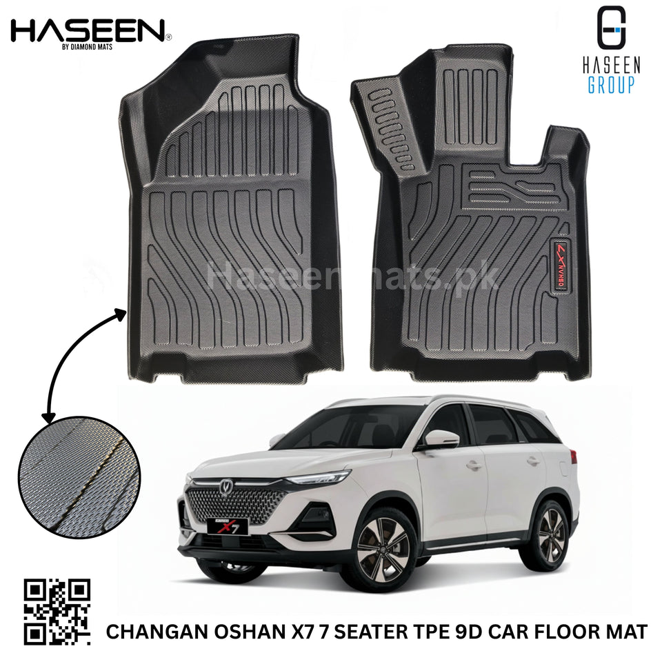 CHANGAN OSHAN X7 7 SEATER 9D TPE PLASTIC HEAVY DUTY CAR FLOOR MAT