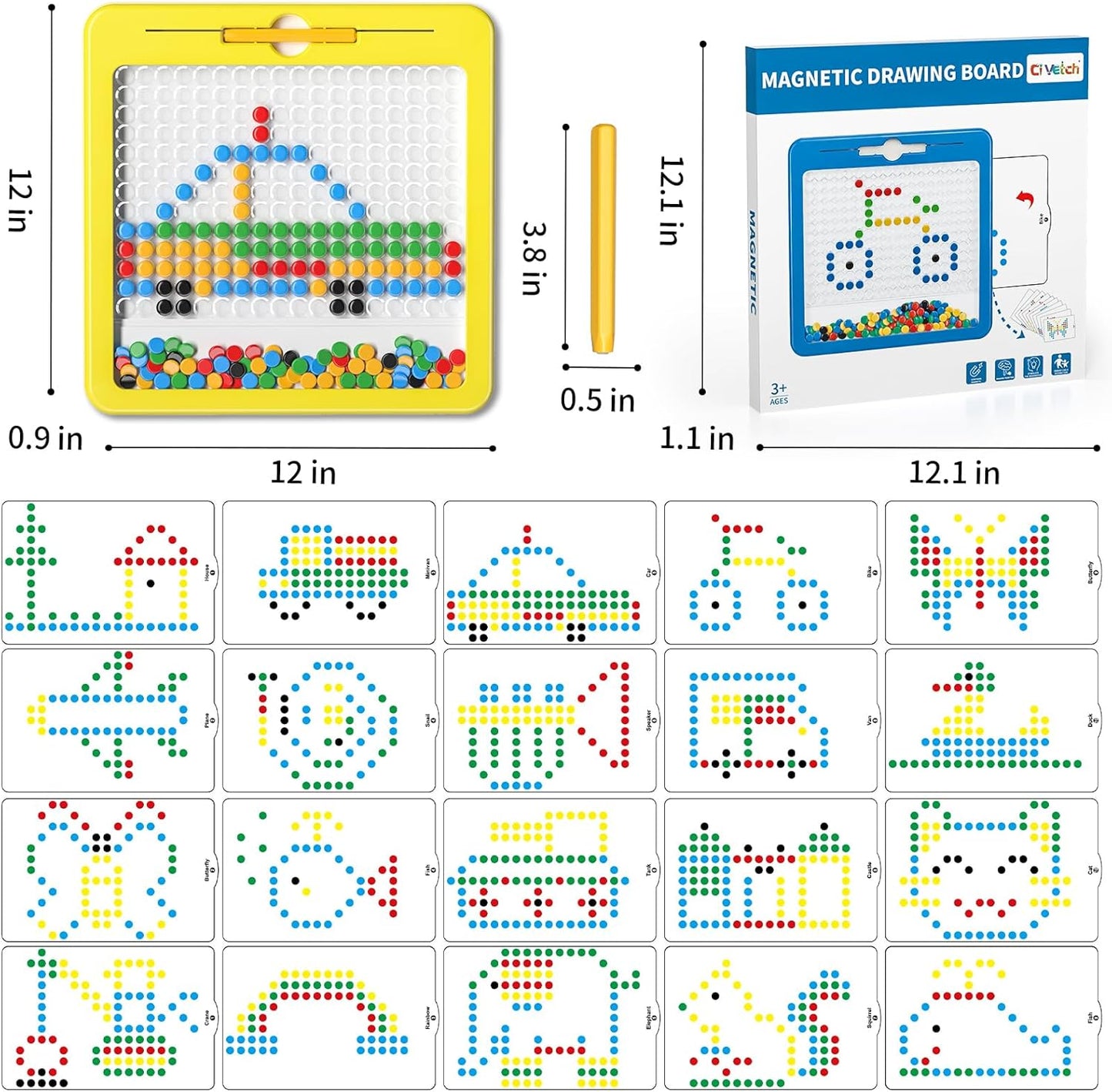 Creative Magnetic Dots Drawing Board™