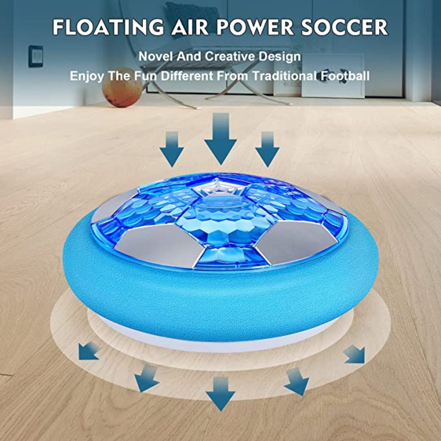 Children Hover Soccer Ball With 2 Goals