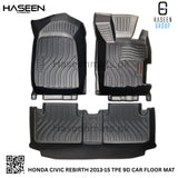 HONDA CIVIC REBIRTH 2013-2015 9D TPE PLASTIC FLOOR MATS