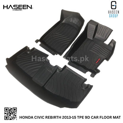 HONDA CIVIC REBIRTH 2013-2015 9D TPE PLASTIC FLOOR MATS