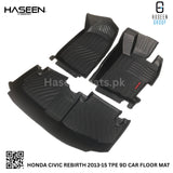 HONDA CIVIC REBIRTH 2013-2015 9D TPE PLASTIC FLOOR MATS