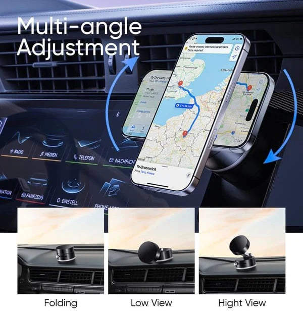 Double Sided Suction Cup Magnetic Phone Holder Lazy Multi-Functional Foldable
