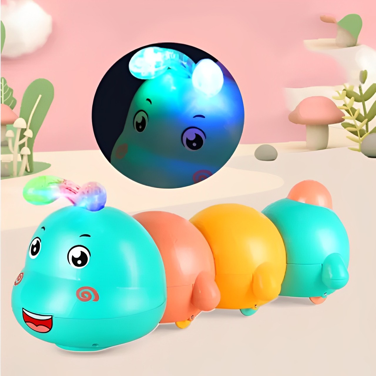 Musical Magnetic Crawling Caterpillar Toy