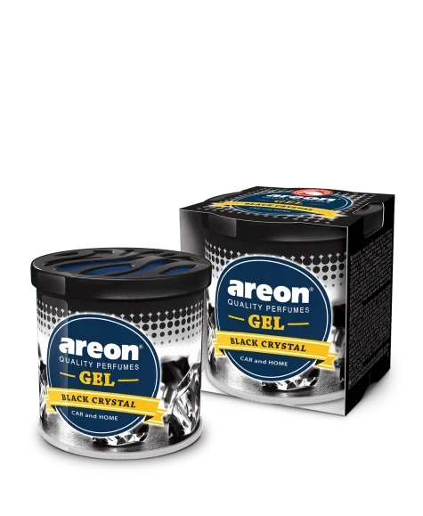 AREON GEL - BLACK CRYSTAL - GEL PERFUME FOR CARS & OFFICE