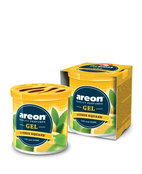 AREON GEL - CITRUS SQUASH - GEL PERFUME FOR CARS & OFFICE