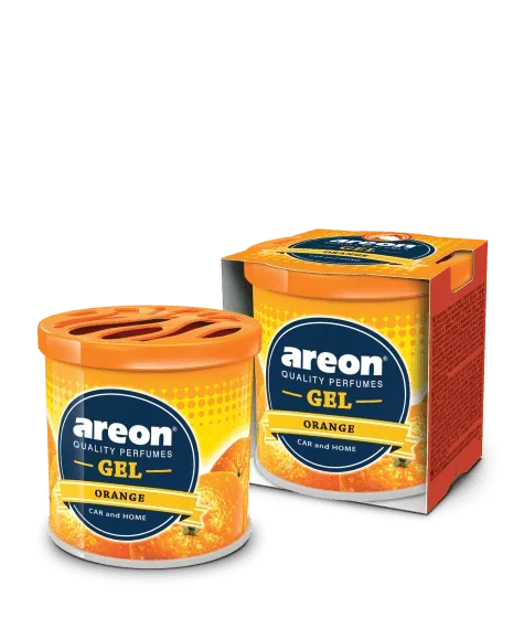 AREON GEL - ORANGE - GEL PERFUME FOR CARS & OFFICE