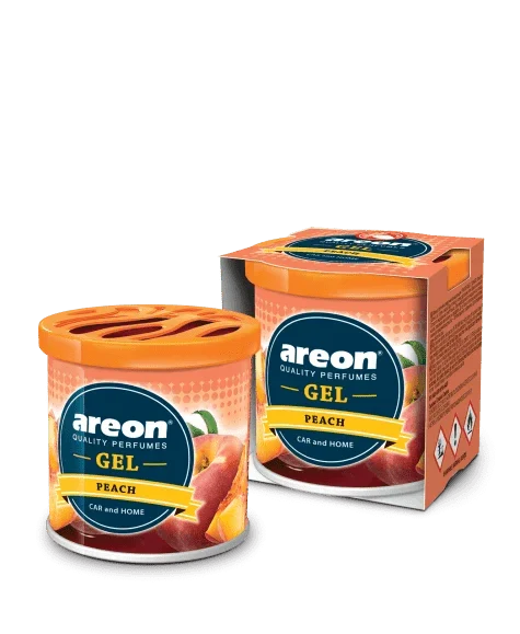 AREON GEL - PEACH - GEL PERFUME FOR CARS & OFFICE