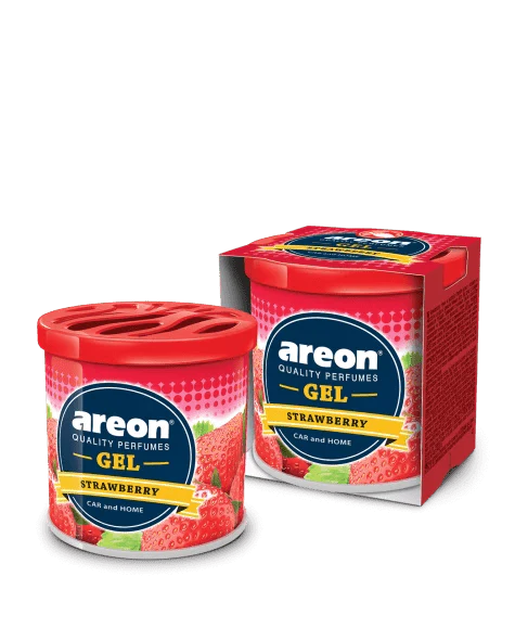 AREON GEL - STRAWBERRY - GEL PERFUME FOR CARS & OFFICE
