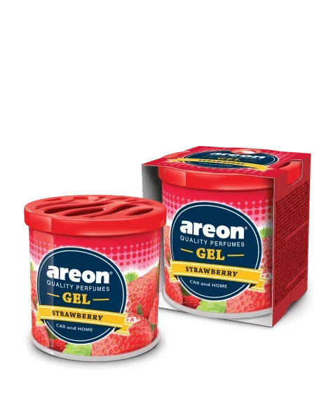 AREON GEL - STRAWBERRY - GEL PERFUME FOR CARS & OFFICE