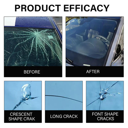 Windshield Automotive Glass Crack Nano Repair Fluid Kit – Quick & Easy Solution for any type of Glass
