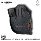 HONDA CITY NEW LUXURY 9D TPE PLASTIC FLOOR MAT