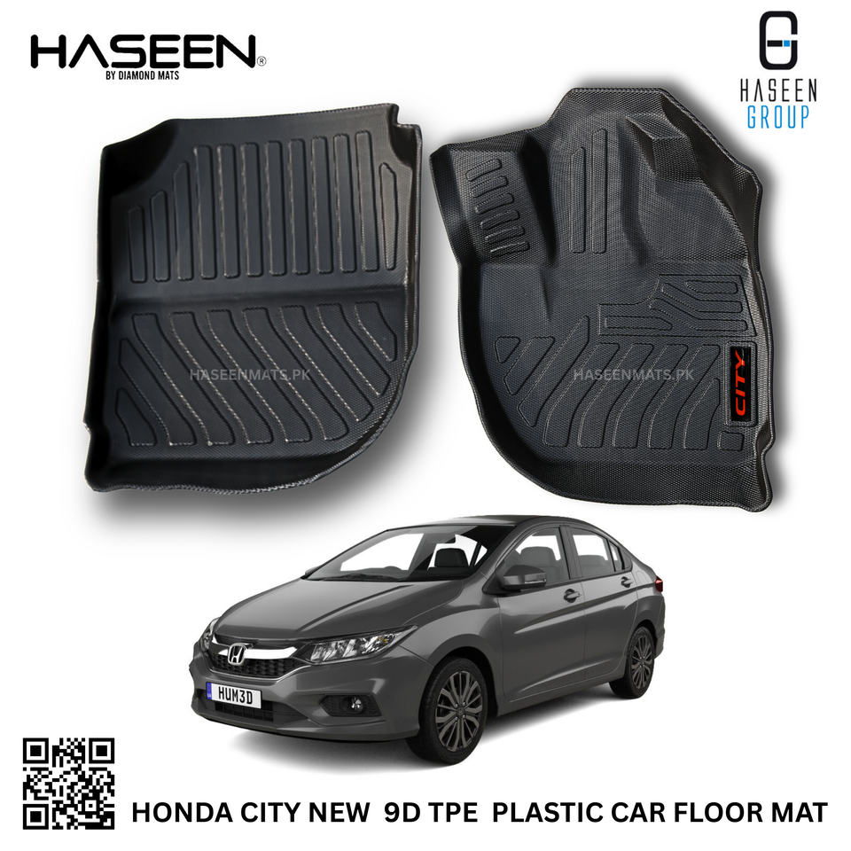 HONDA CITY NEW LUXURY 9D TPE PLASTIC FLOOR MAT