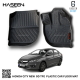 HONDA CITY NEW LUXURY 9D TPE PLASTIC FLOOR MAT