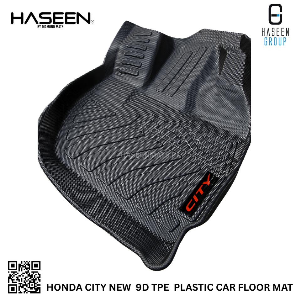 HONDA CITY NEW LUXURY 9D TPE PLASTIC FLOOR MAT