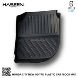 HONDA CITY NEW LUXURY 9D TPE PLASTIC FLOOR MAT