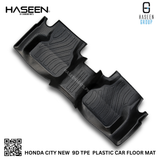 HONDA CITY NEW LUXURY 9D TPE PLASTIC FLOOR MAT