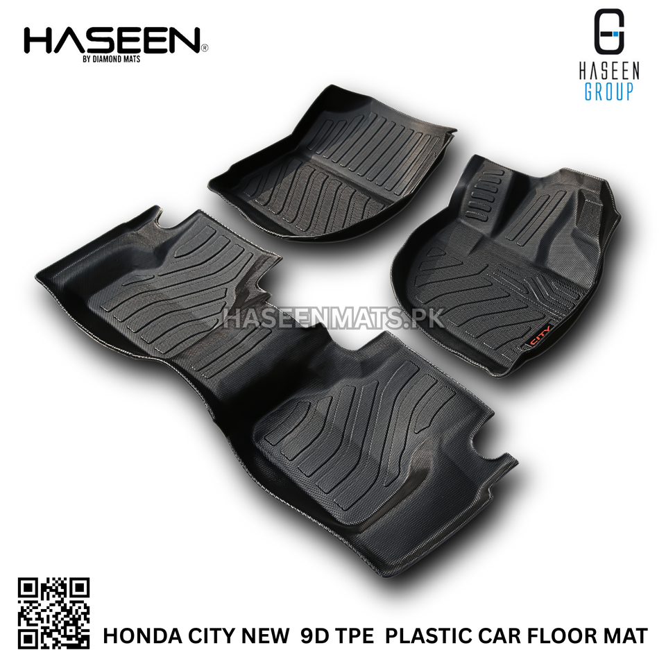 HONDA CITY NEW LUXURY 9D TPE PLASTIC FLOOR MAT