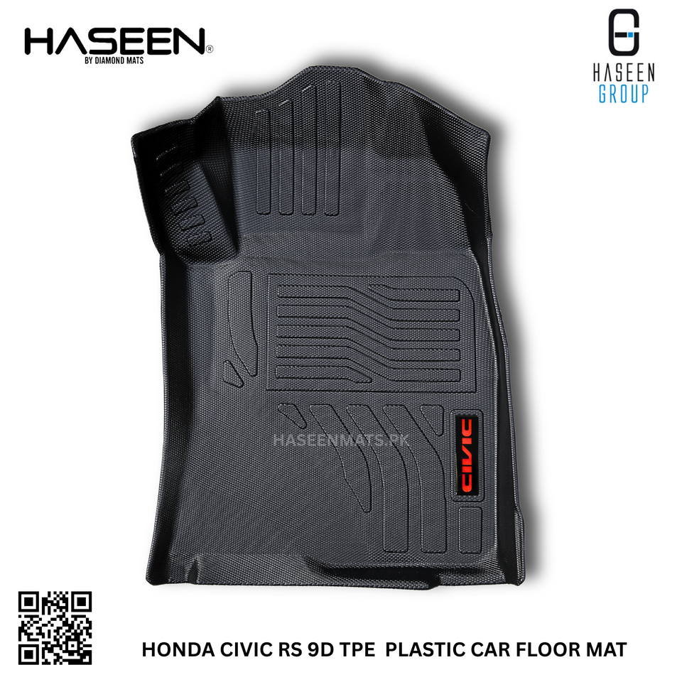 HONDA CIVIC RS 2022-PRESENT TPE PLASTIC HEAVY DUTY 9D FLOOR MAT