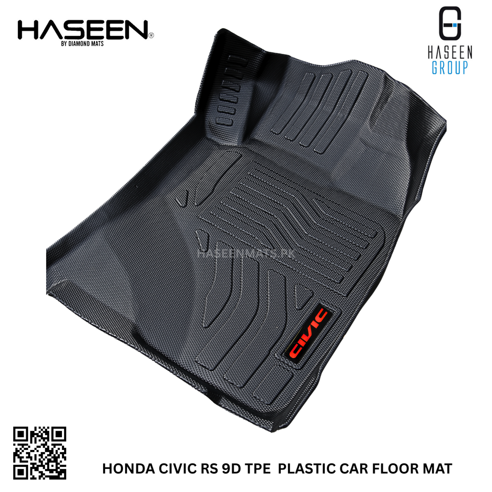 HONDA CIVIC RS 2022-PRESENT TPE PLASTIC HEAVY DUTY 9D FLOOR MAT