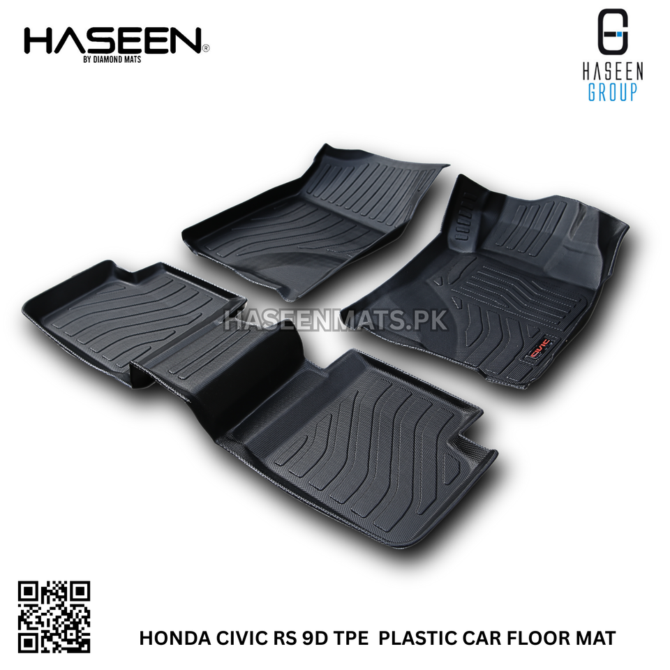 HONDA CIVIC RS 2022-PRESENT TPE PLASTIC HEAVY DUTY 9D FLOOR MAT
