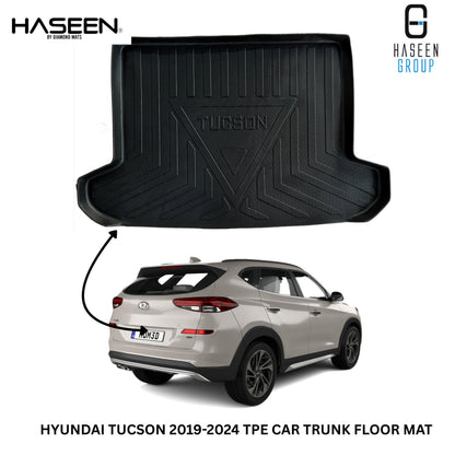HYUNDAI TUCSON 2021-2024 HEAVY DUTY TPE TRUNK PLASTIC CAR FLOOR MAT