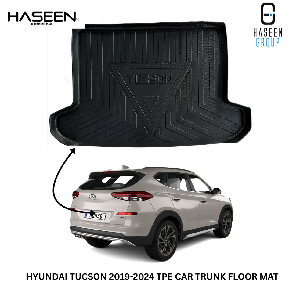 HYUNDAI TUCSON 2021-2024 HEAVY DUTY TPE TRUNK PLASTIC CAR FLOOR MAT