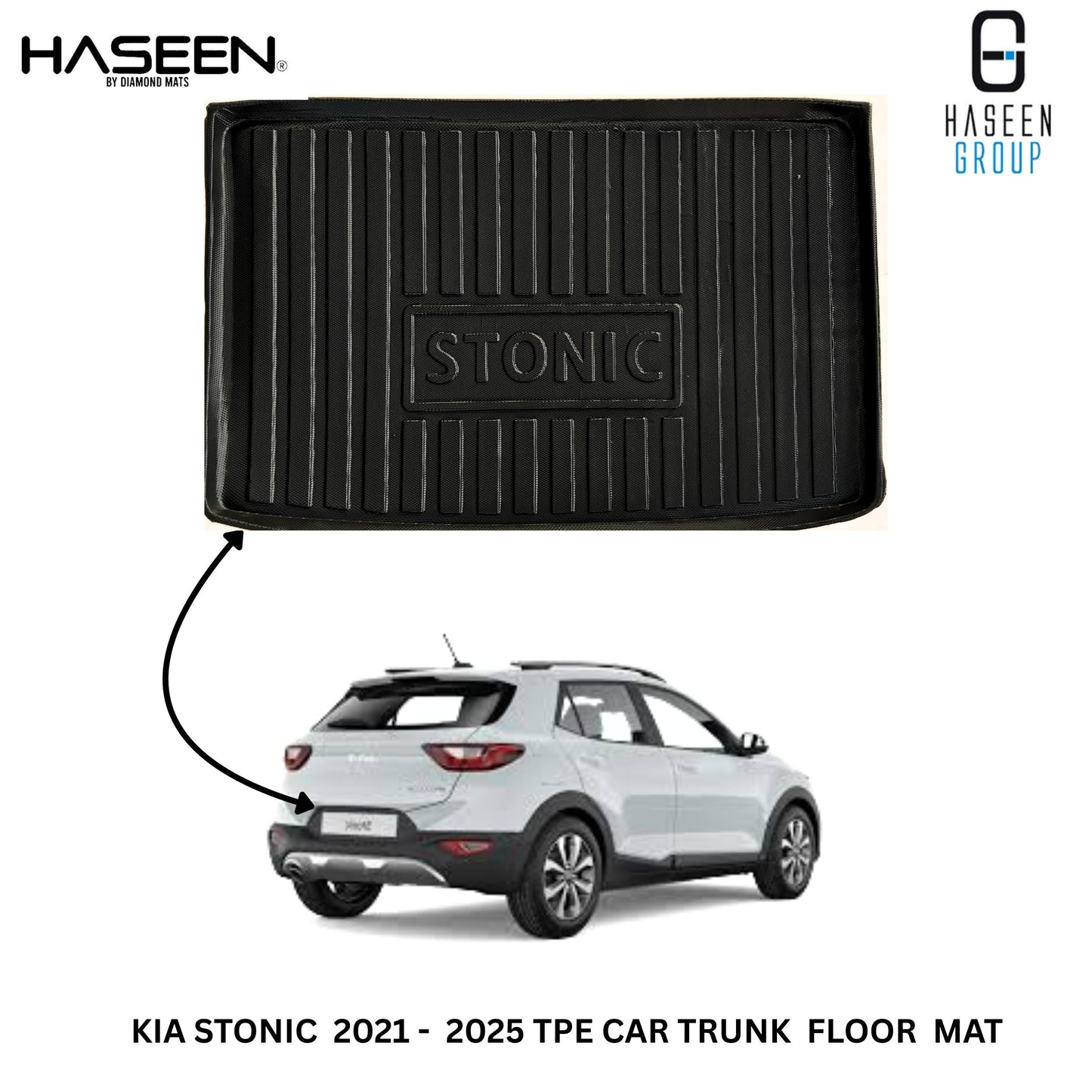 KIA STONIC 2021-2022 TPE CAR TRUNK PLASTIC MAT